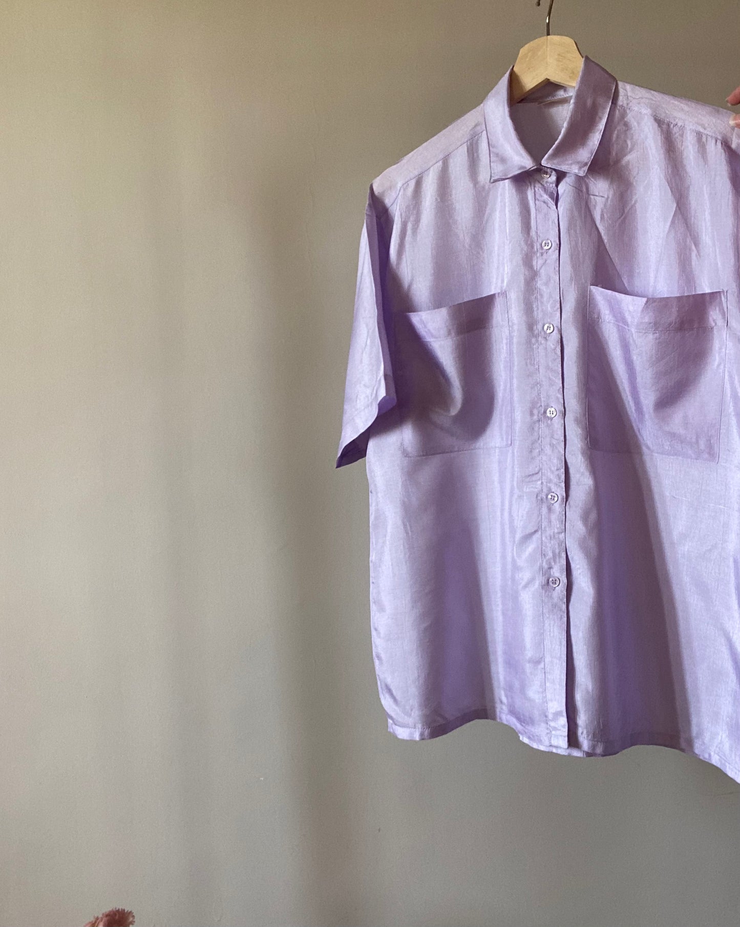 Silk Vintage Shirt In Lavender