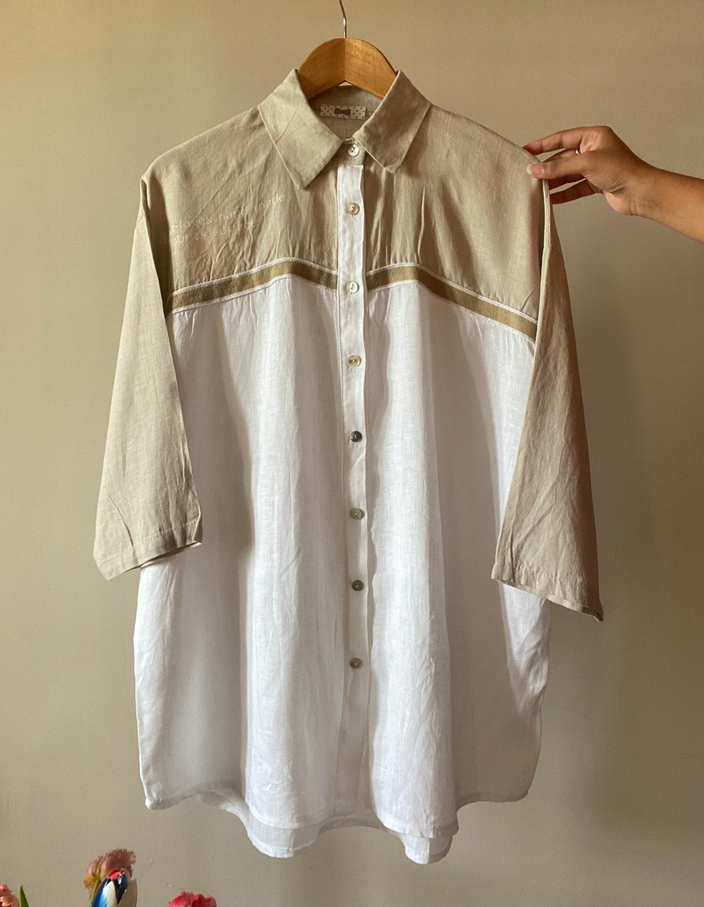 Sustainable Vintage Linen Shirt