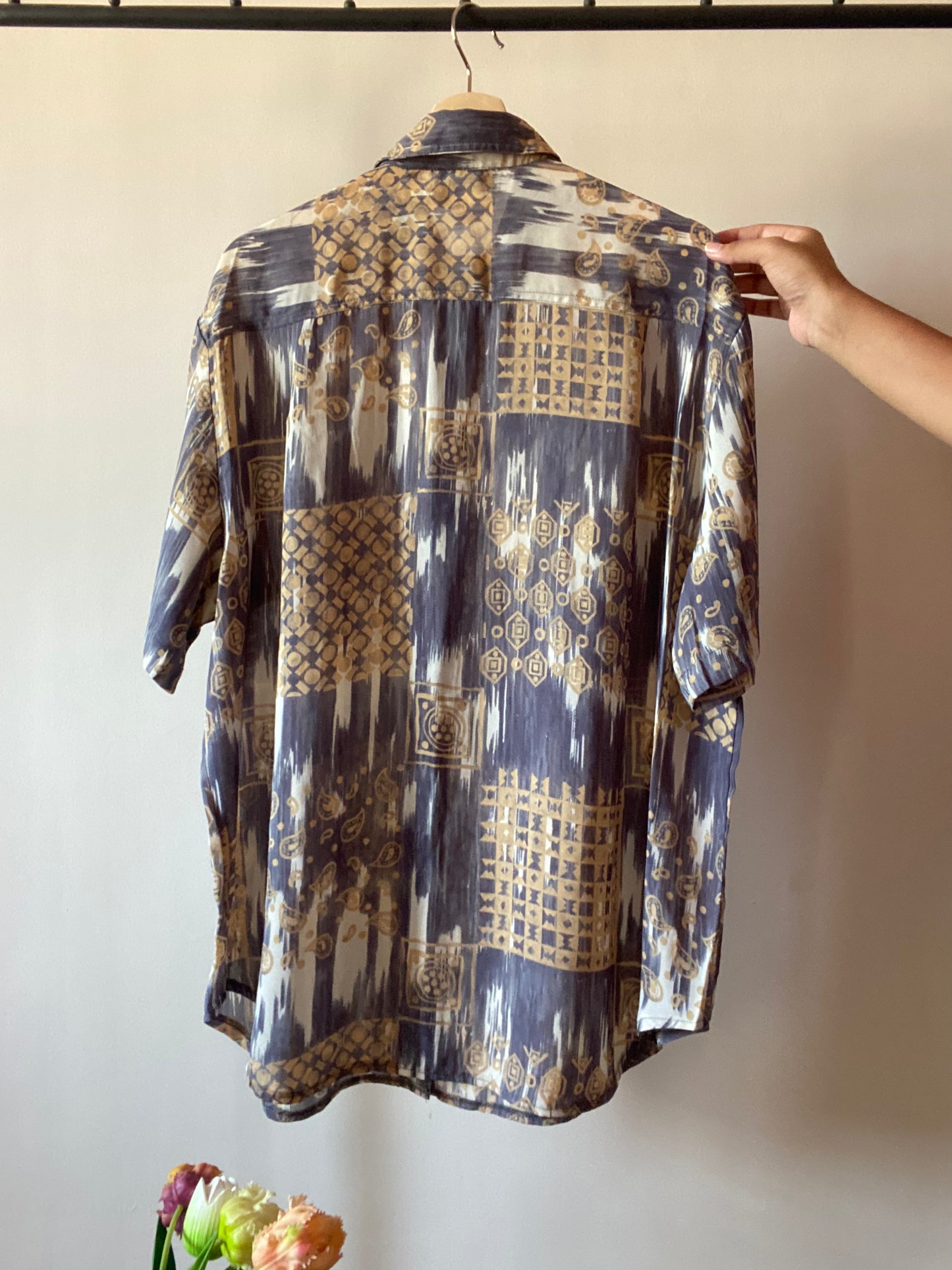 Vintage Abstract Print Shirt