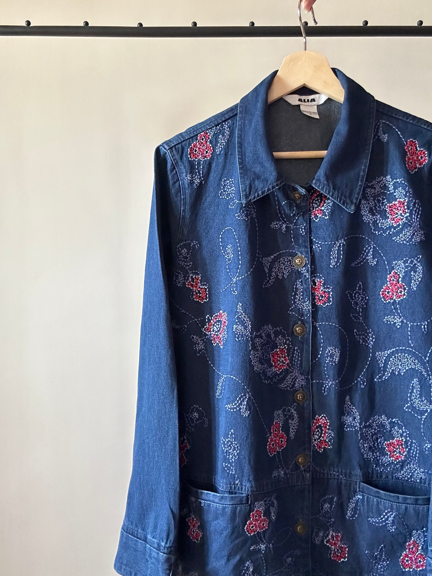 Vintage ALIA Front Embroidered Jacket