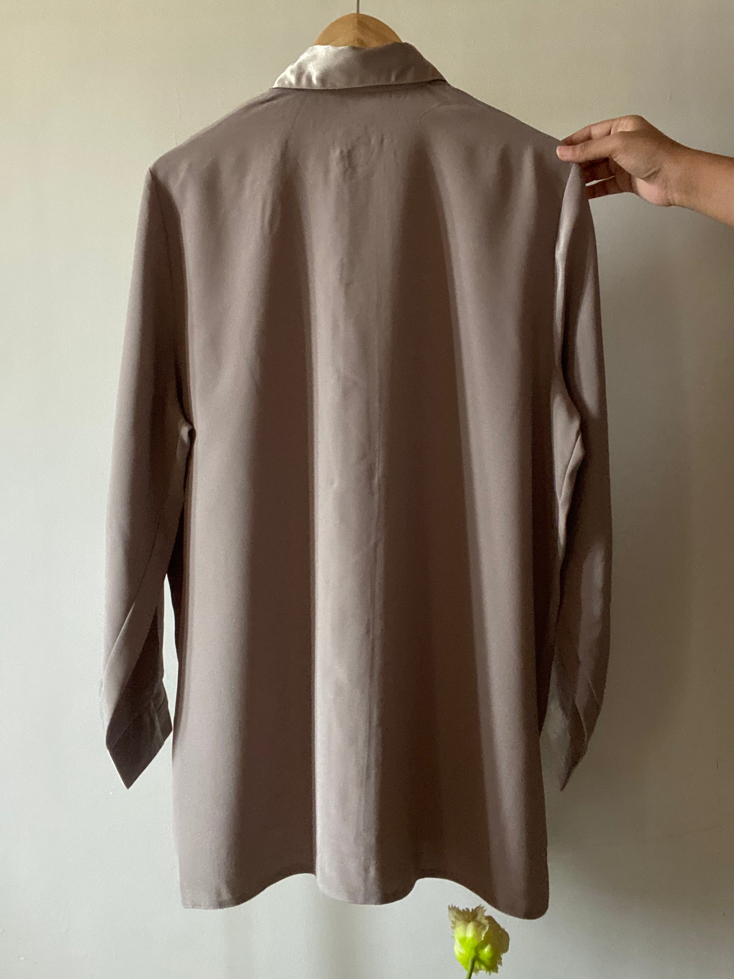 Greyish Korean Style Vintage Shirt