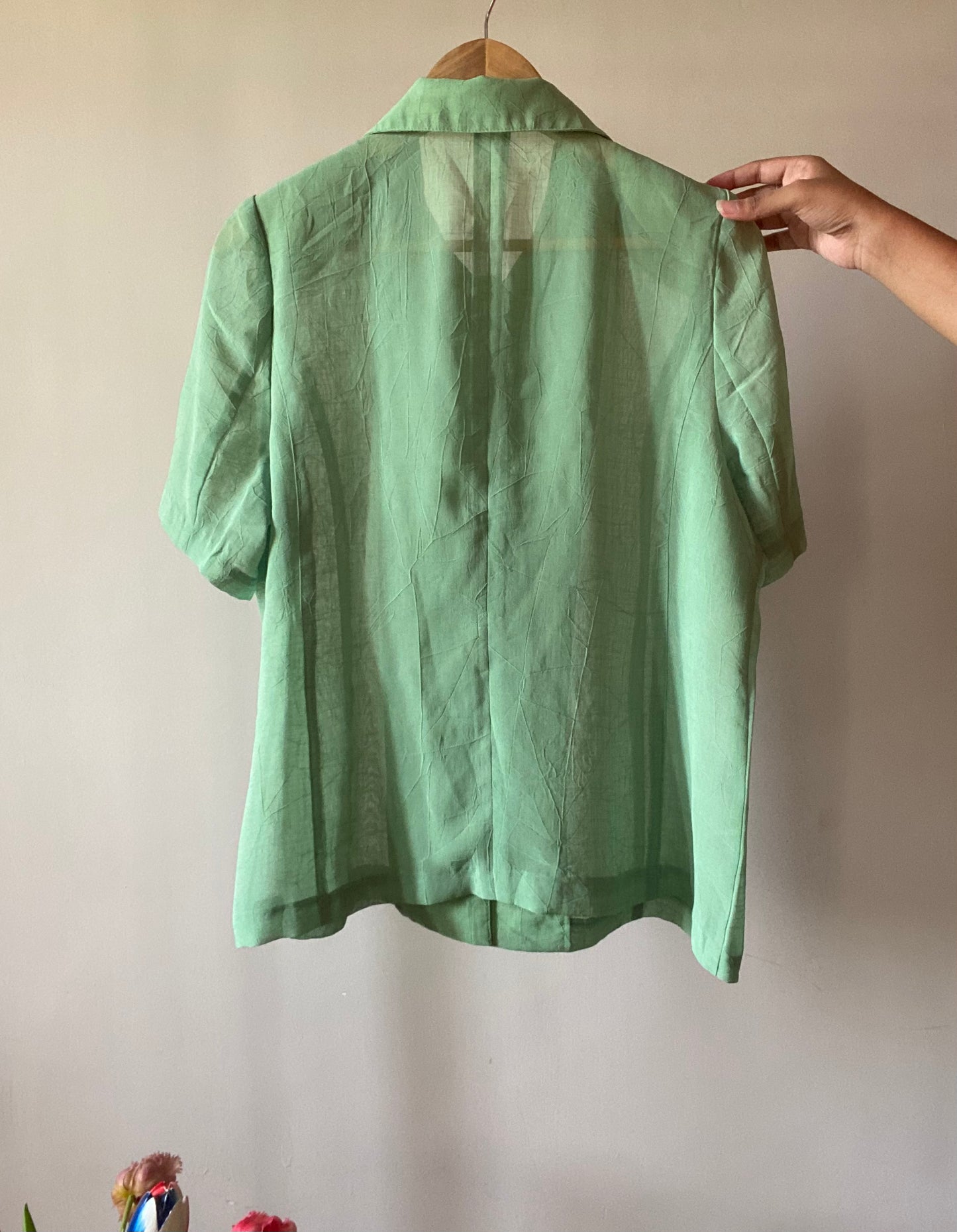 Textured Plain Vintage Shirt