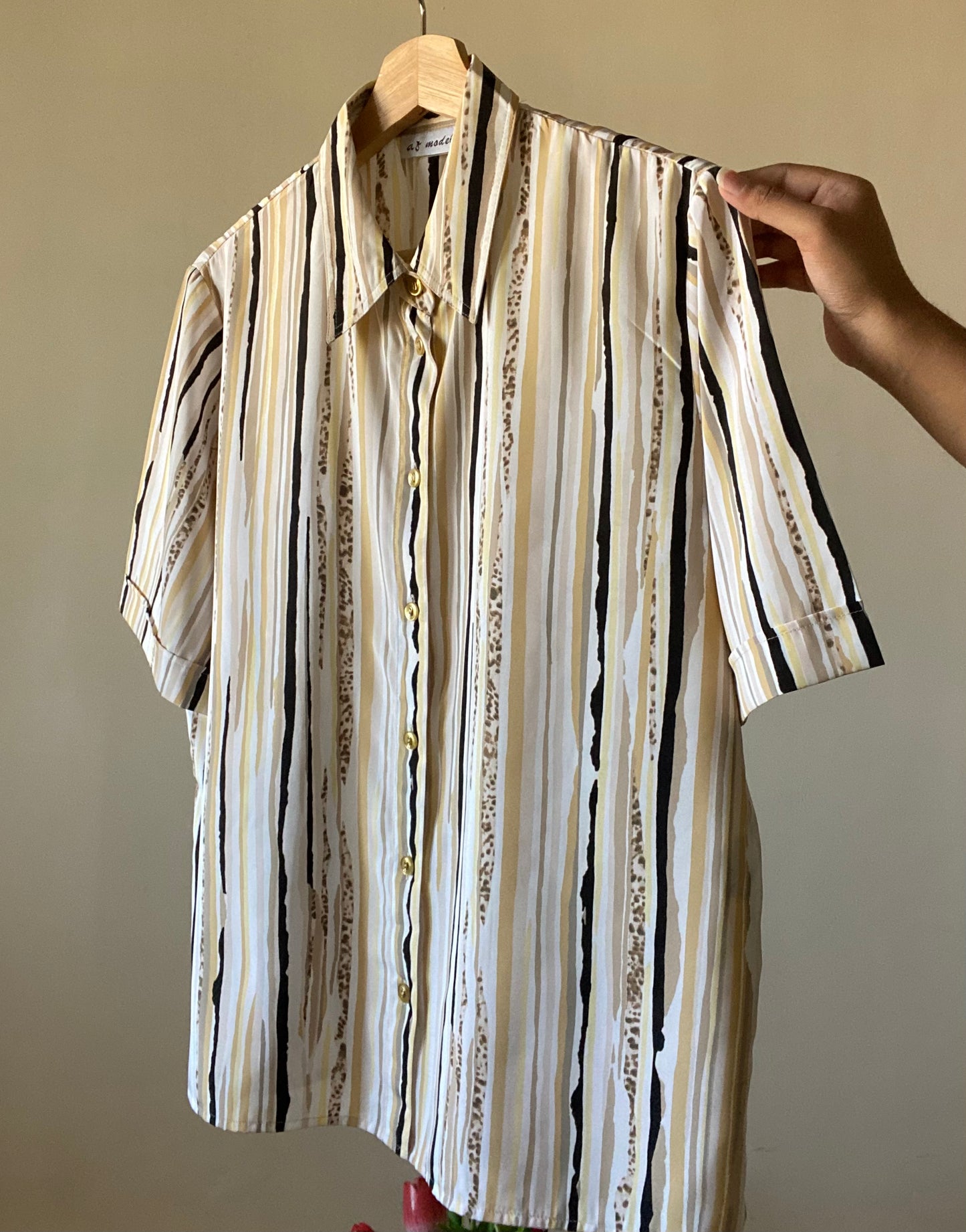 Multi Strip Print Vintage Shirt