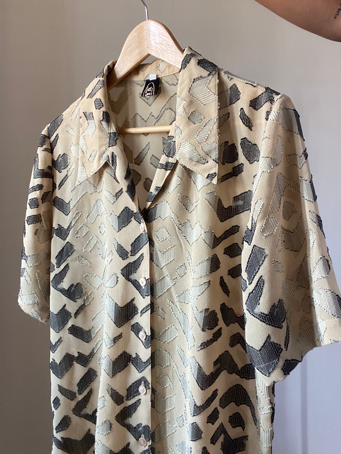 Textured Abstract Vintage Shirt