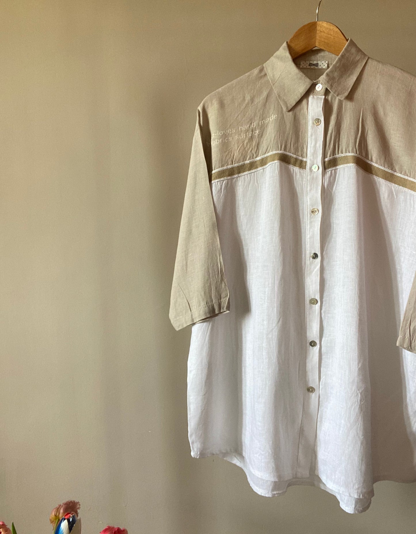 Sustainable Vintage Linen Shirt