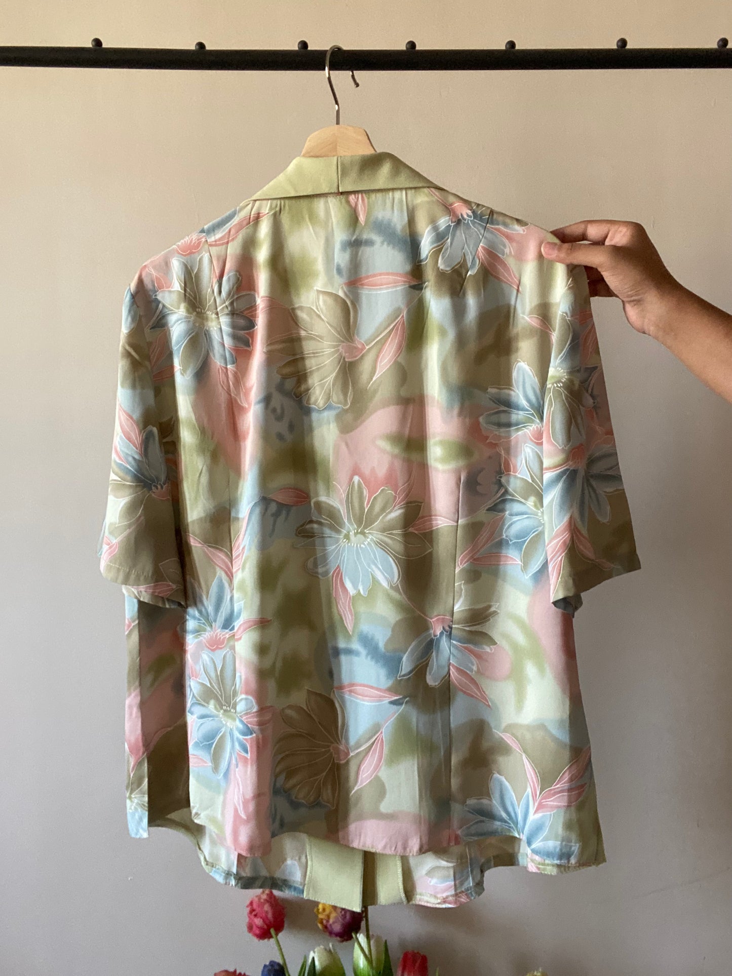 Pastel Floral Print Vintage Shirt