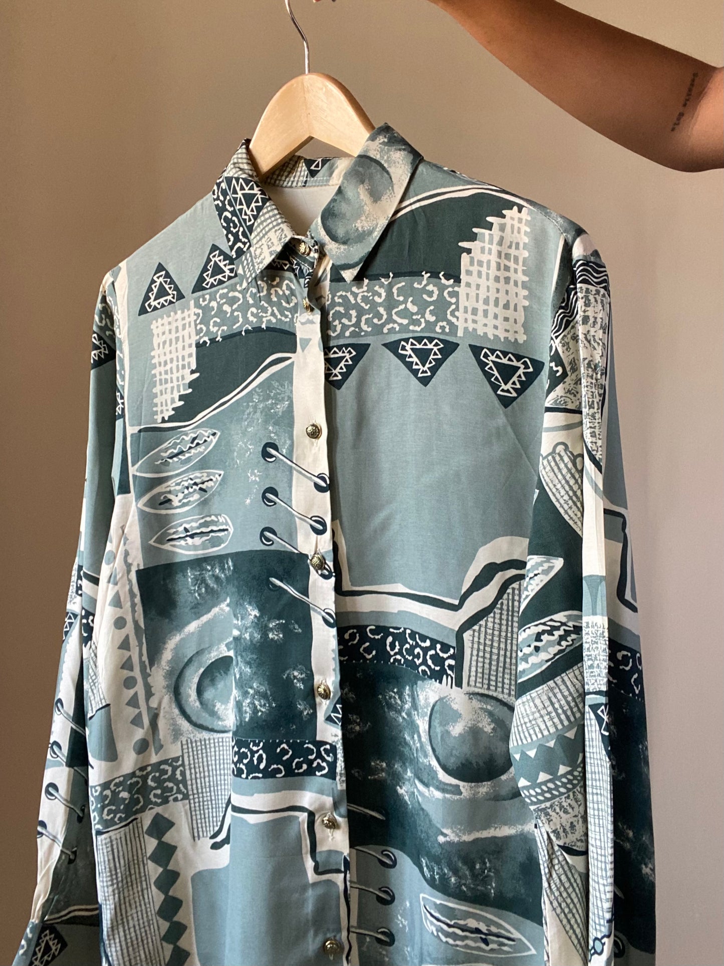 Watercolour Inspired Vintage Shirt