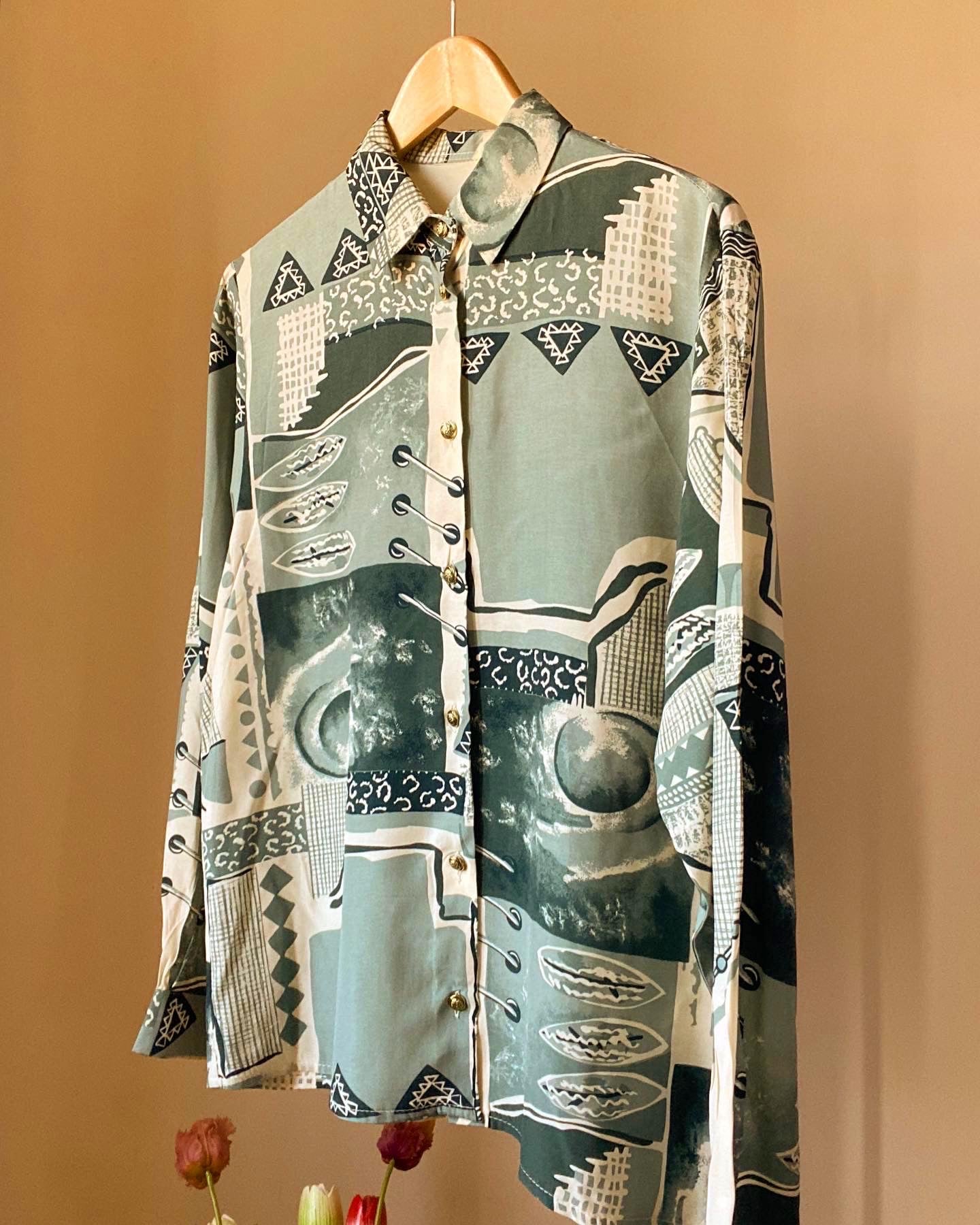 Watercolour Inspired Vintage Shirt