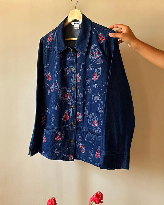 Vintage ALIA Front Embroidered Jacket