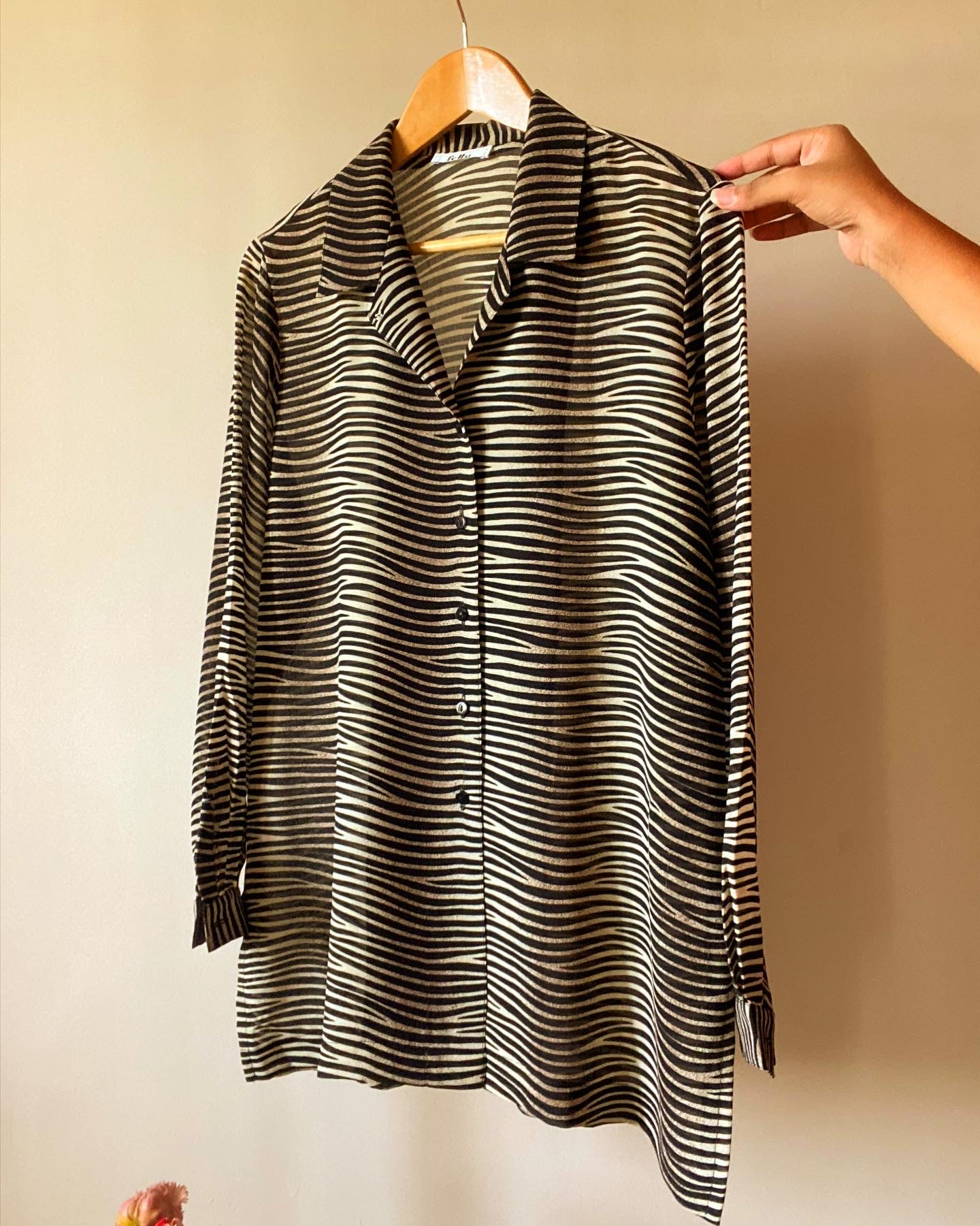 Zebra Print Vintage Shirt