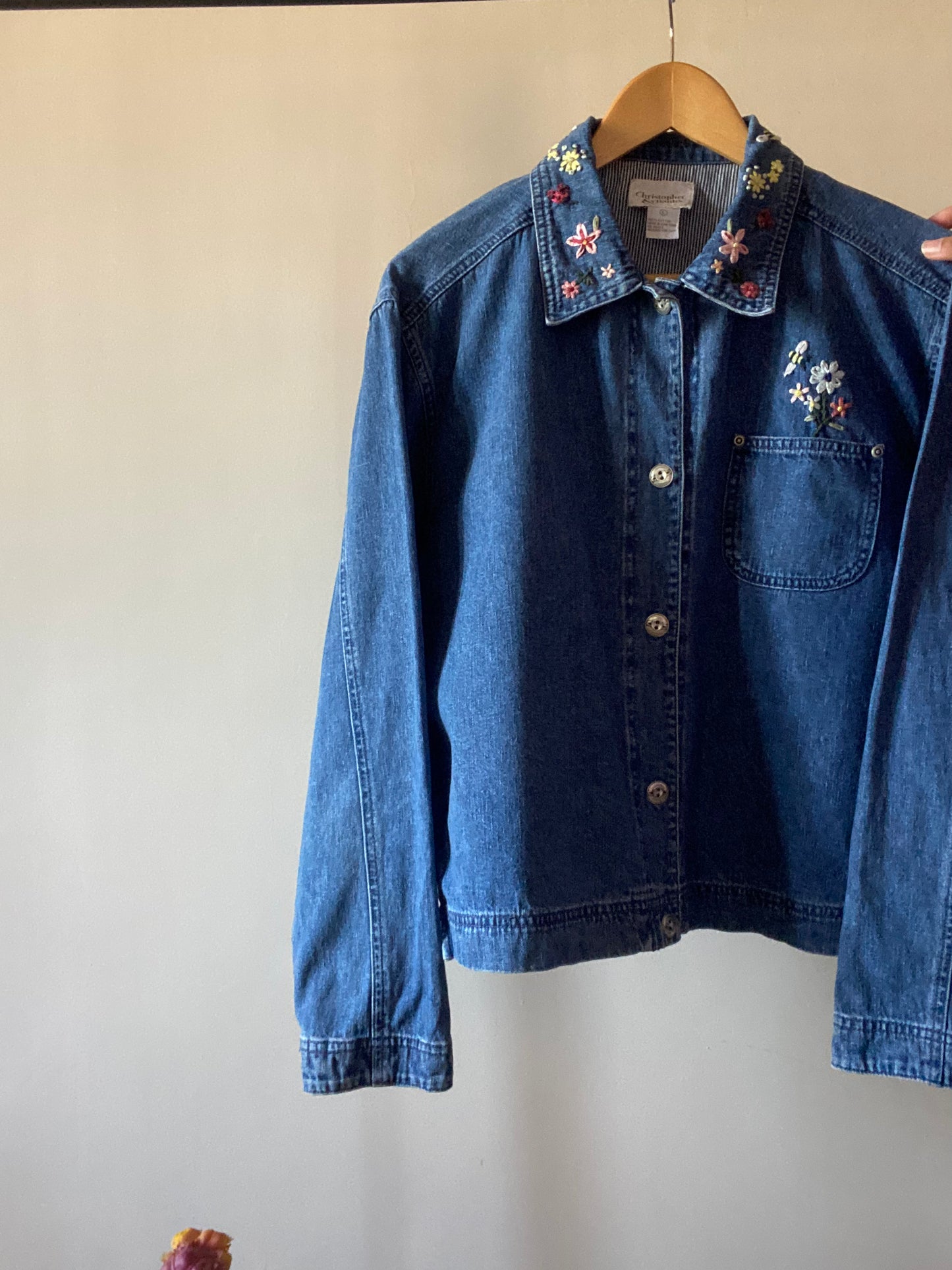 Vintage Christopher & Banks Denim Shaket