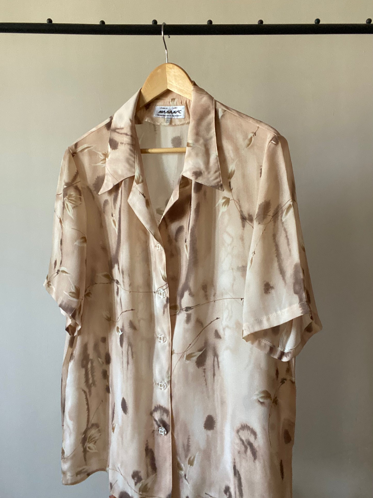 Vintage Water Colour Floral Art Print Shirt