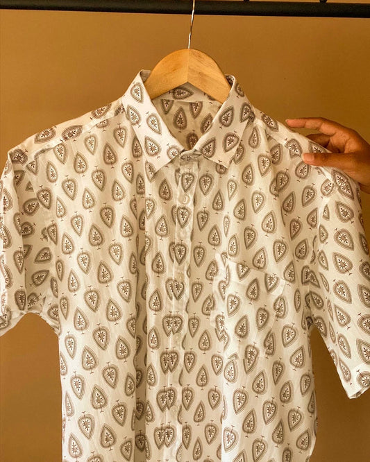 Heritage Motif Print Shirt