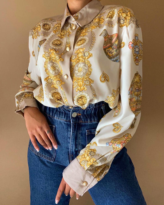 Vintage Golden Detail Shirt