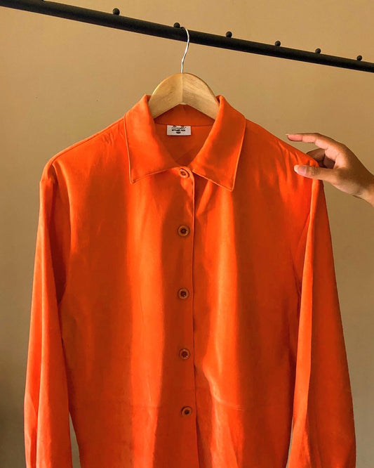 Soft Orange Suede Vintage Shaket