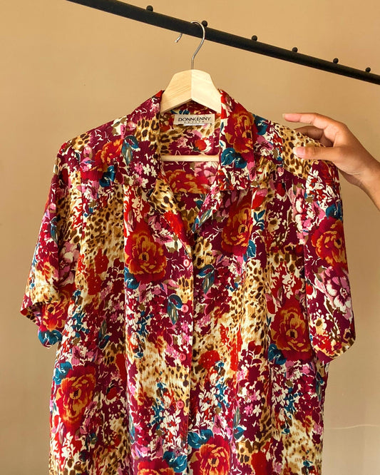 Floral Print Vintage Shirt