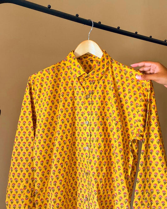 Heritage Motif Print Shirt