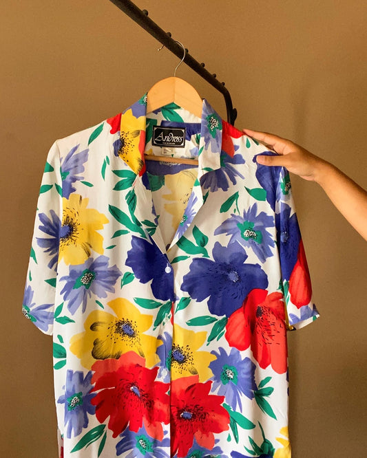 Summery Floral Vintage Shirt