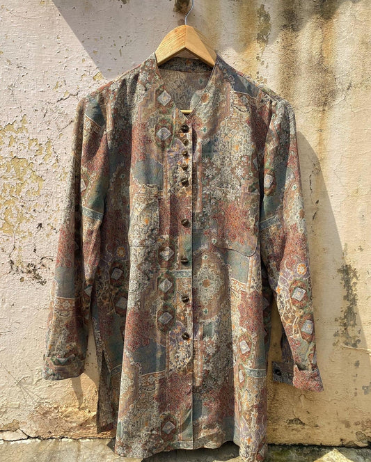 Mughal Tradition Art Inspired Vintage Shirt