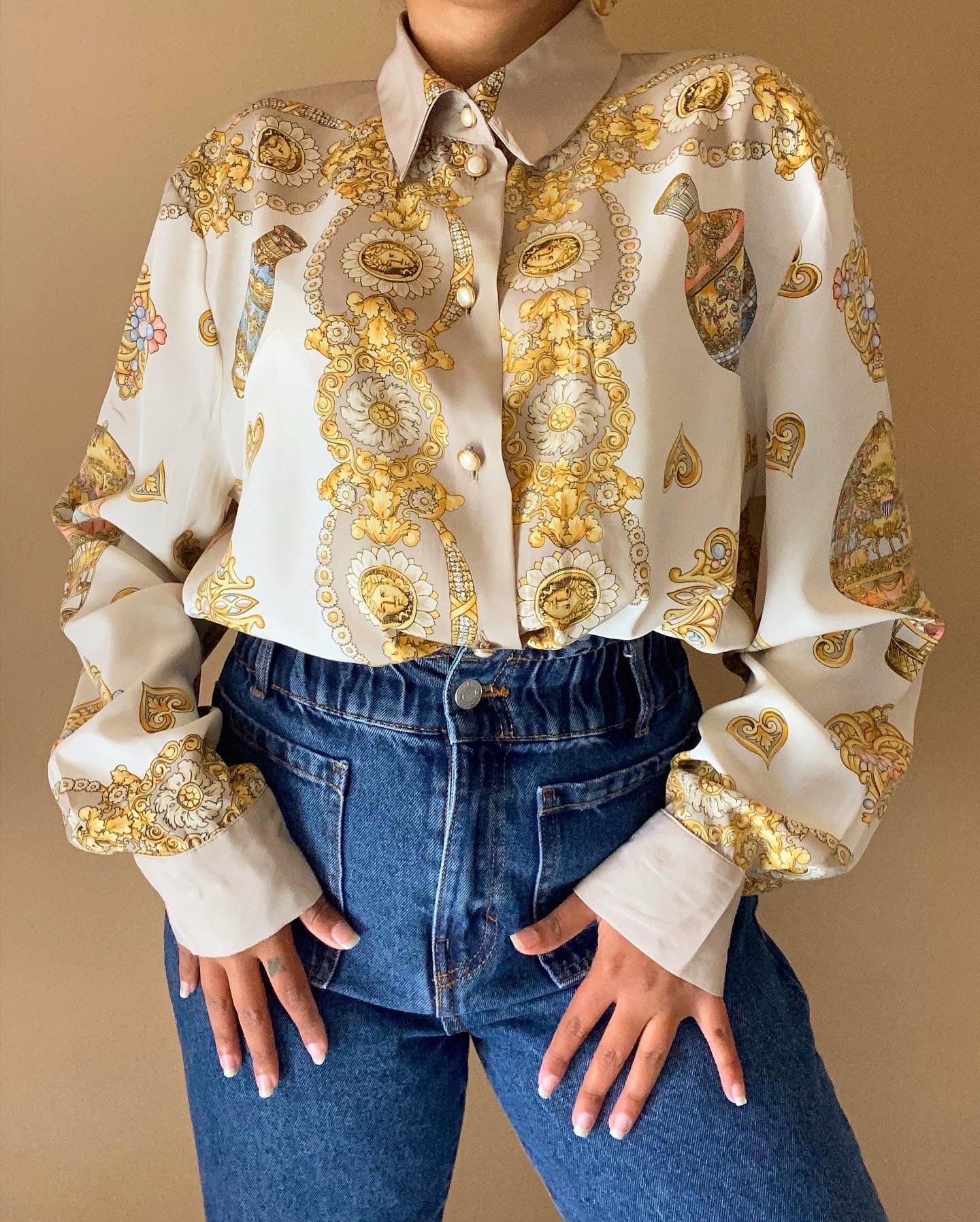 Vintage Golden Detail Shirt