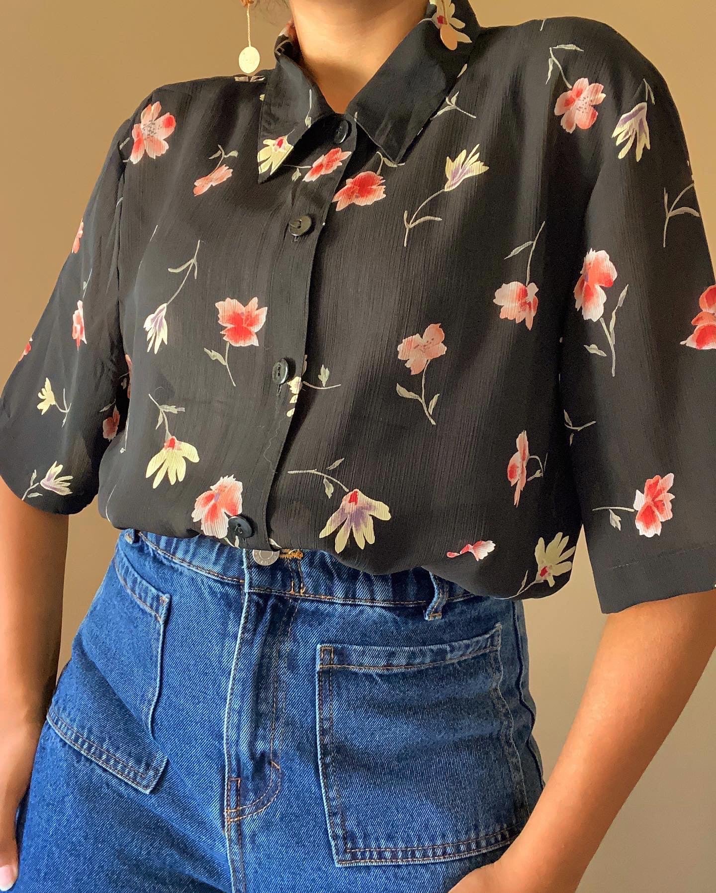 Dainty Floral Print Shirt