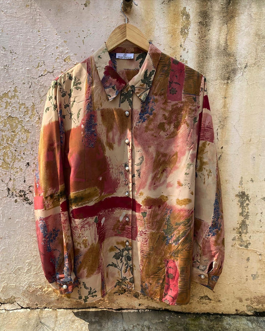 Pink Paradise Print Vintage Shirt