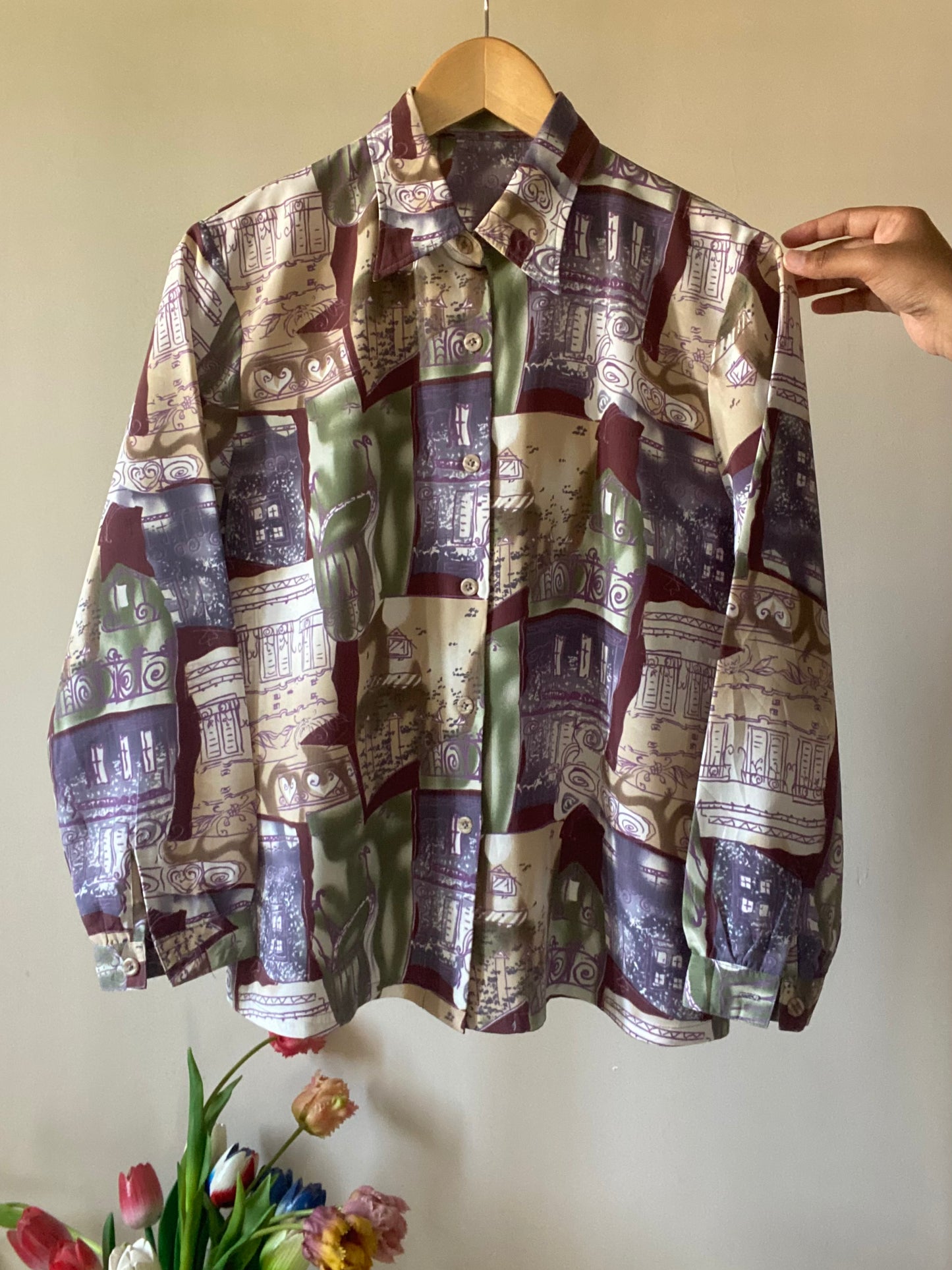 Vintage Town Print Shirt