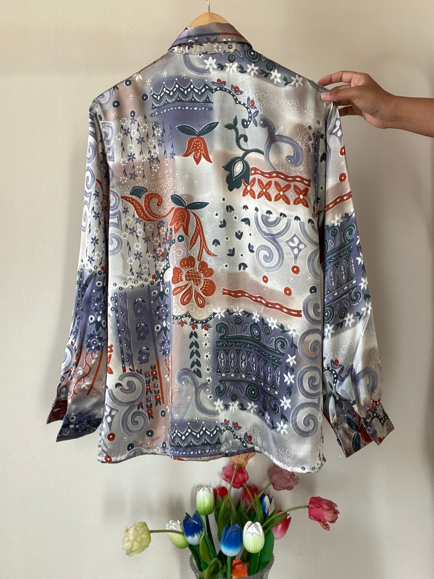 Vintage Multi Ethnic Print Shirt