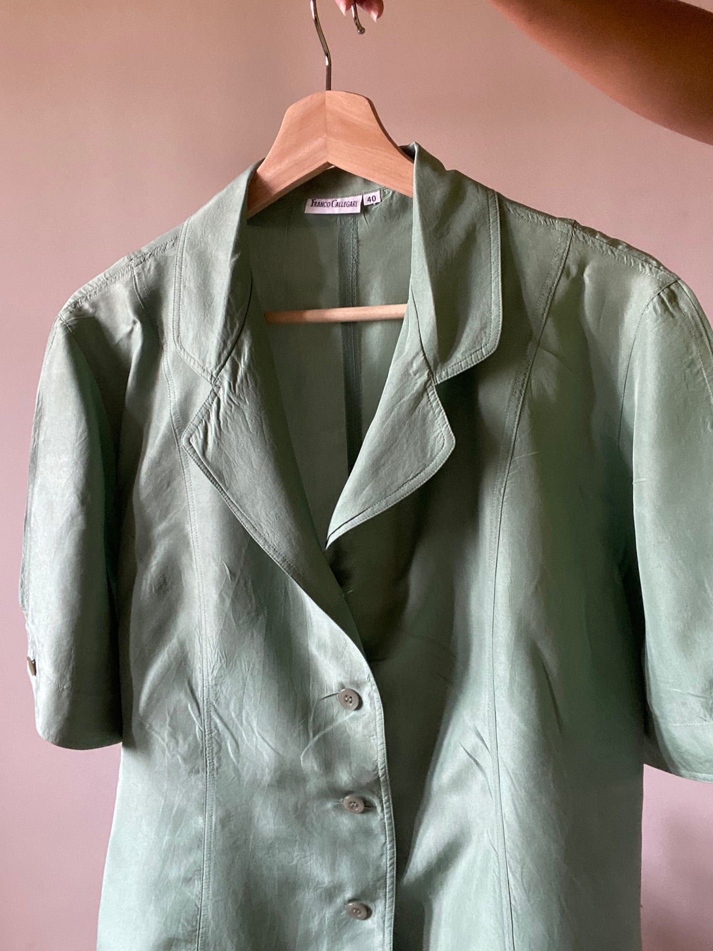 Solid Silk Vintage Shirt