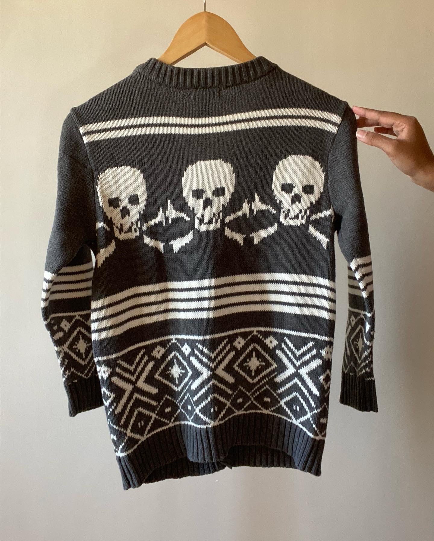 Old Navy Vintage Skull Cardigan