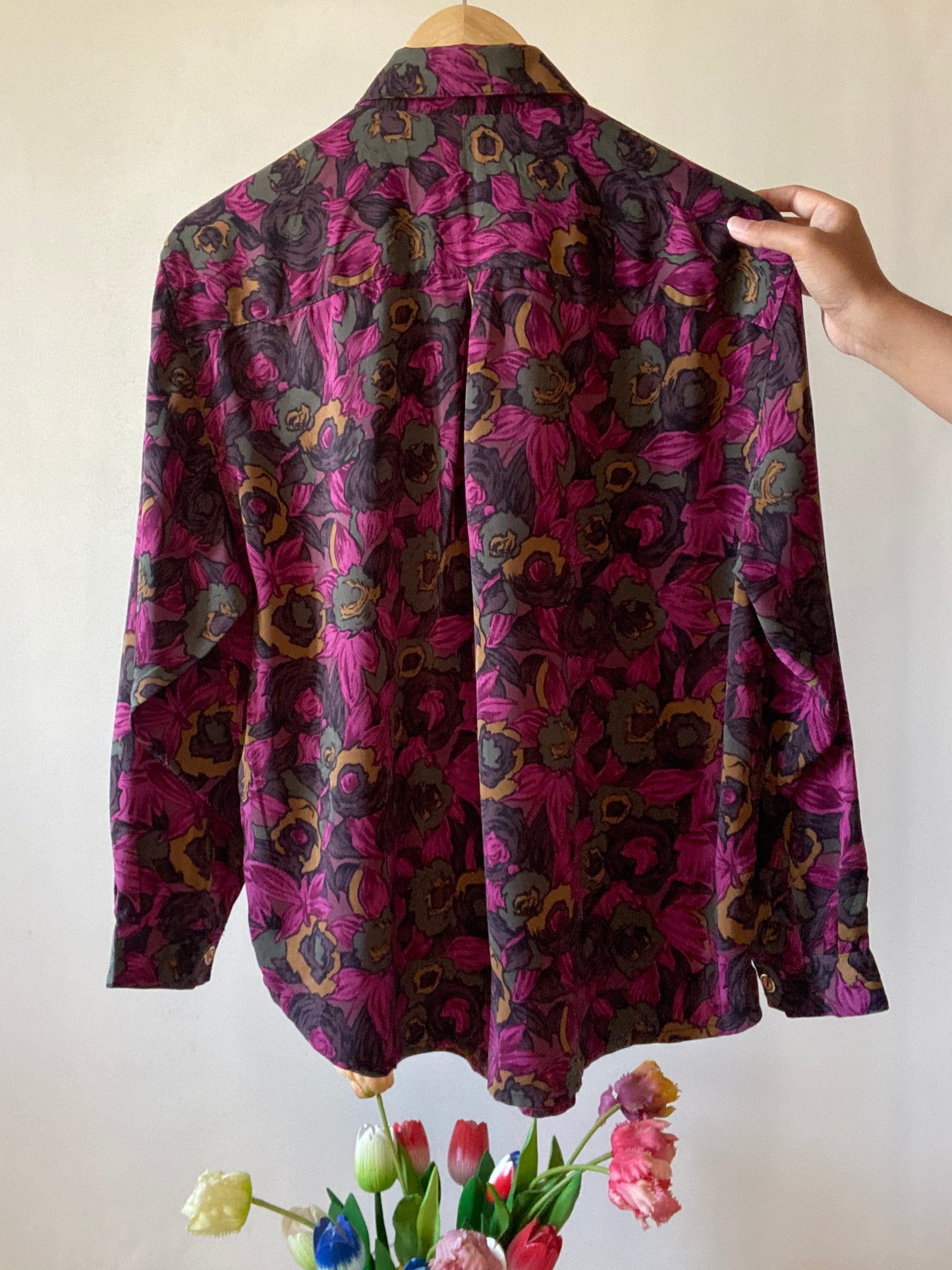 Purple Floral Vintage Shirt