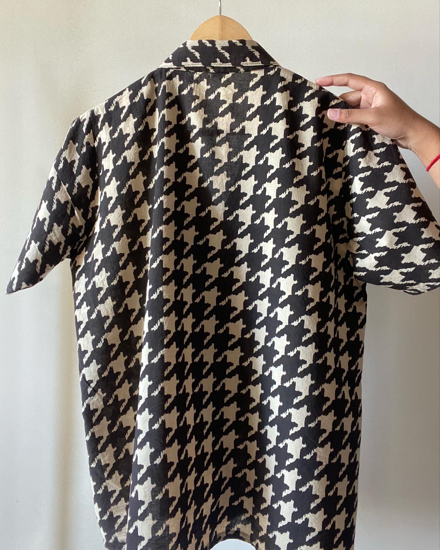 Houndstooth Vegetable Hand dyed Shirt