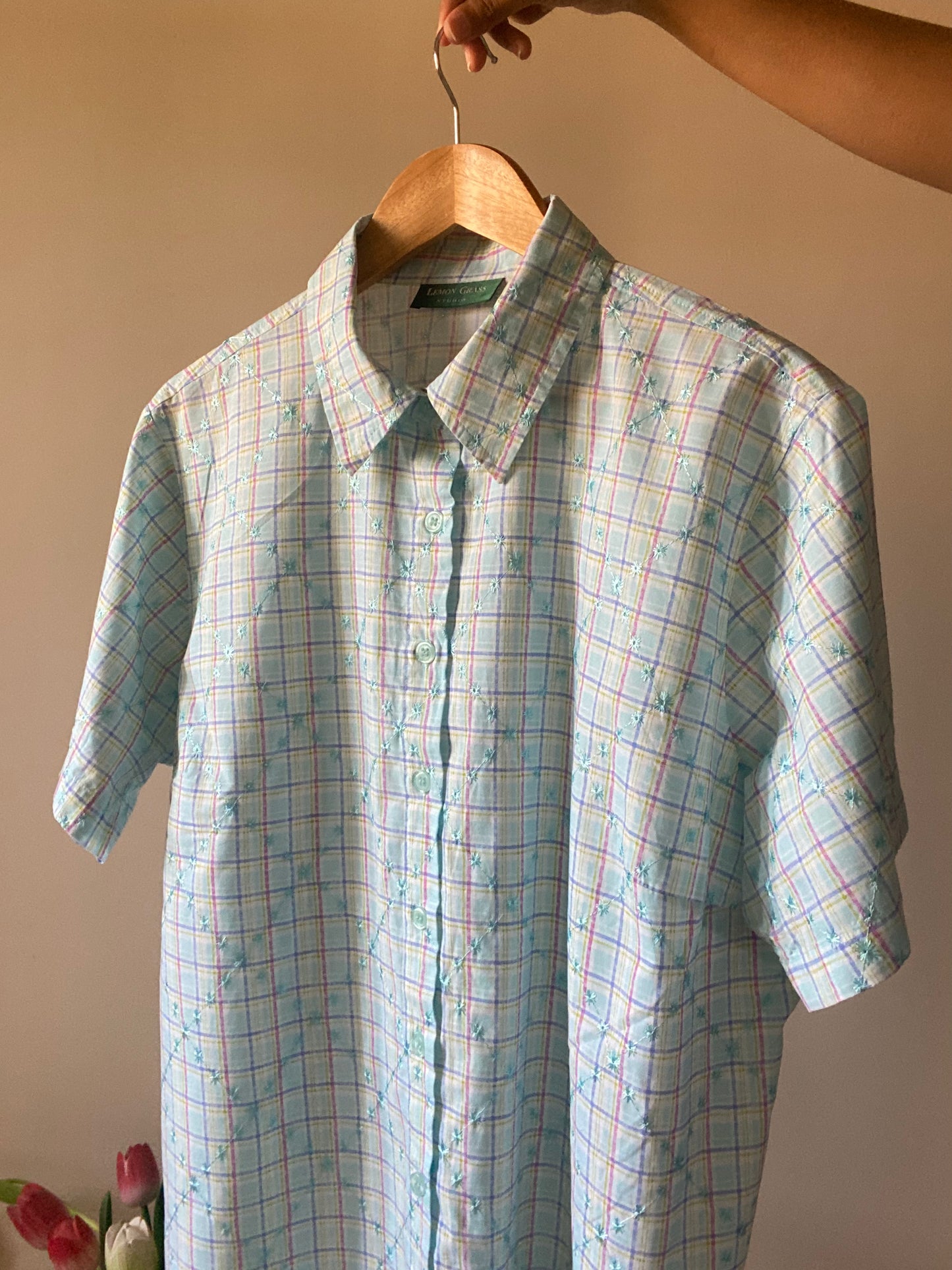 Vintage Checks Embroidered Shirt