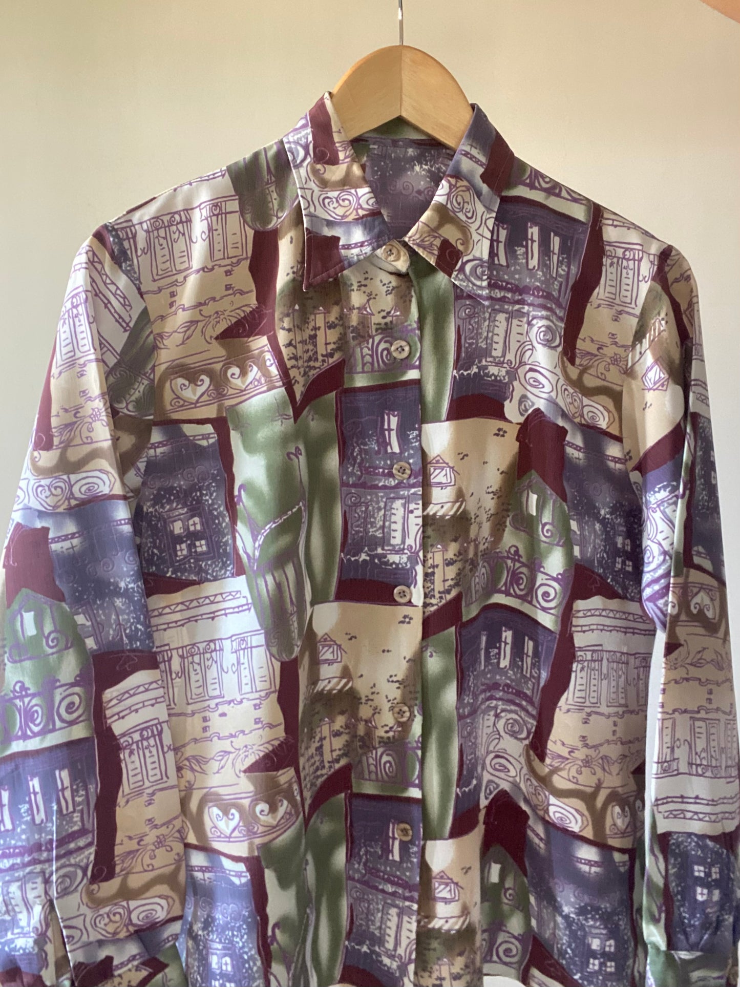 Vintage Town Print Shirt