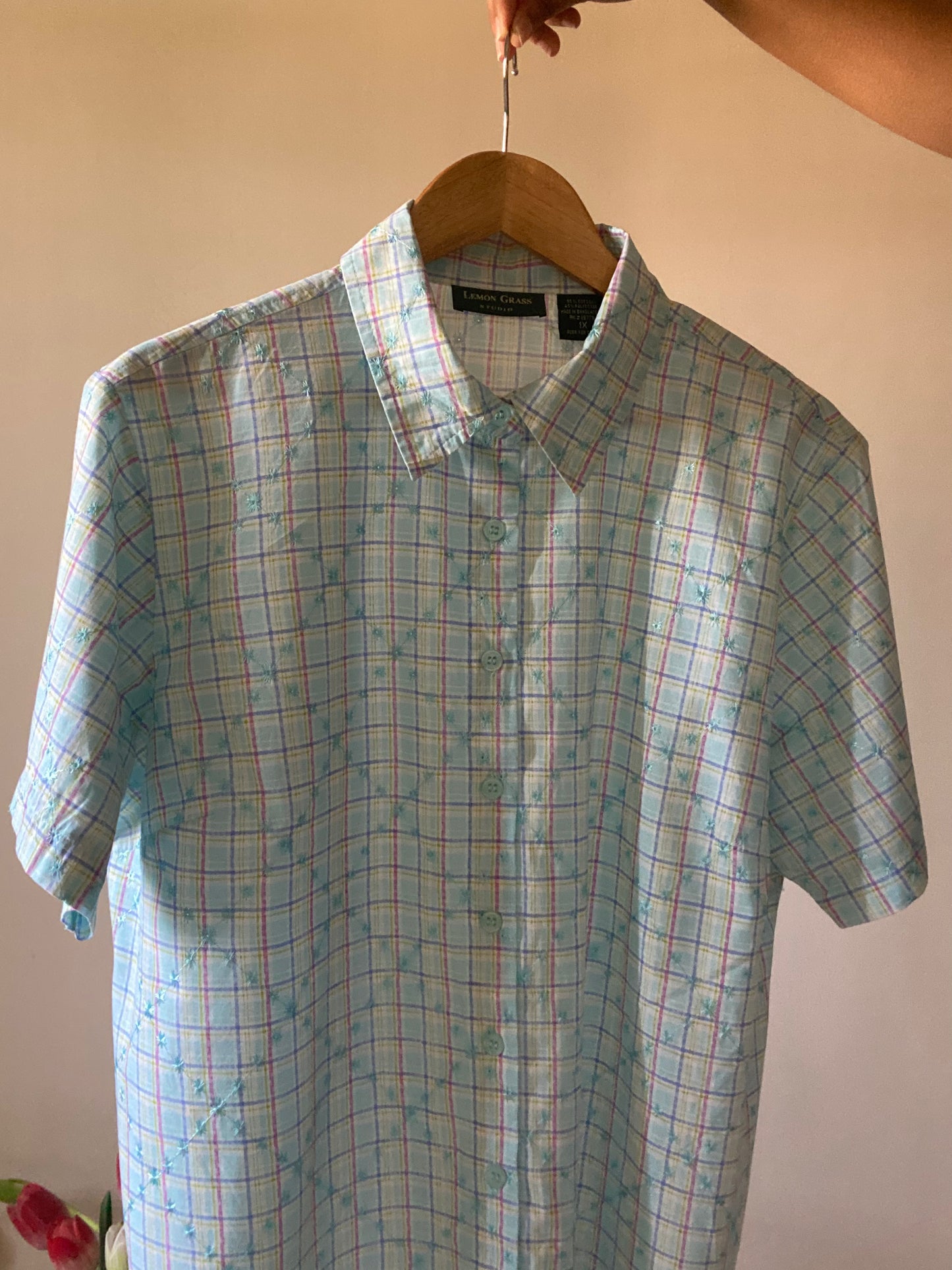 Vintage Checks Embroidered Shirt