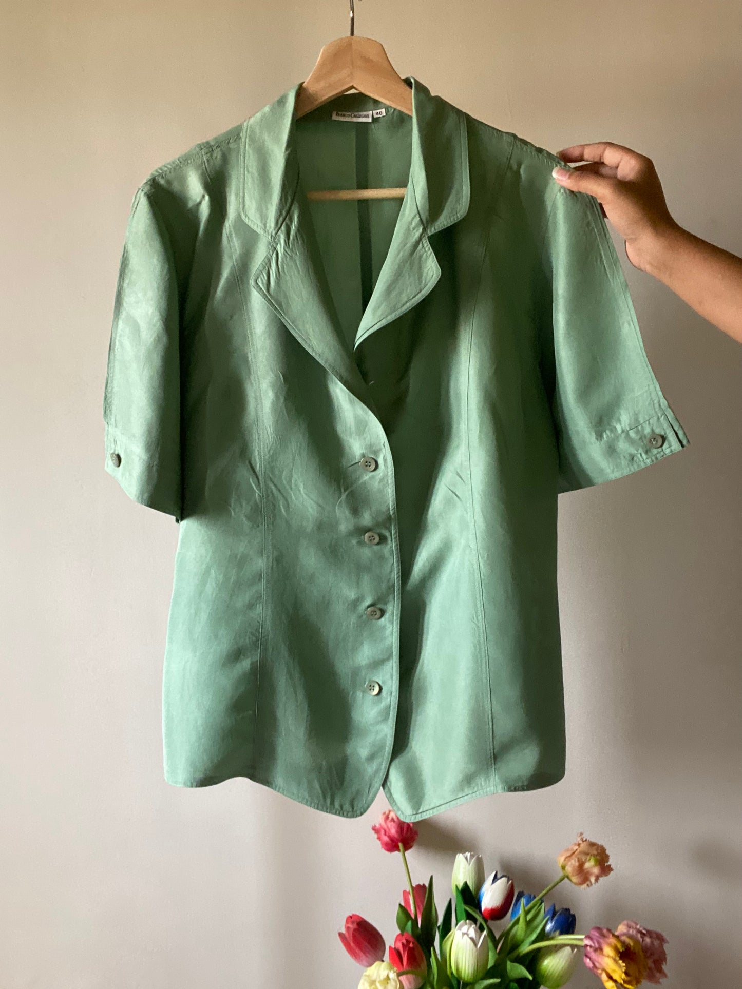 Solid Silk Vintage Shirt