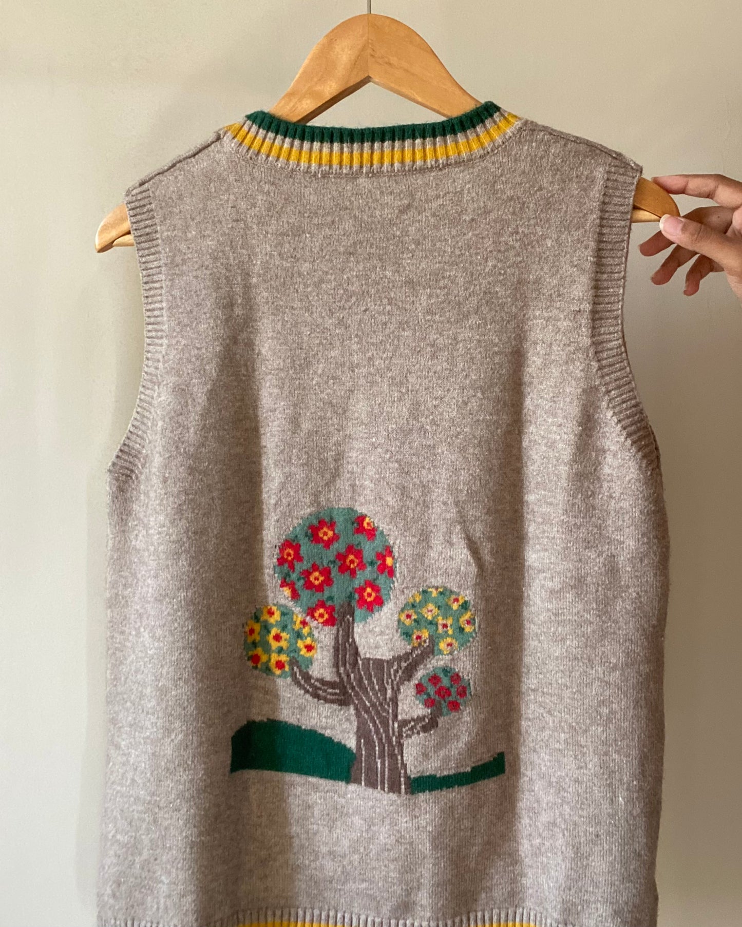 Nature Inspired Vintage Sweater Vest