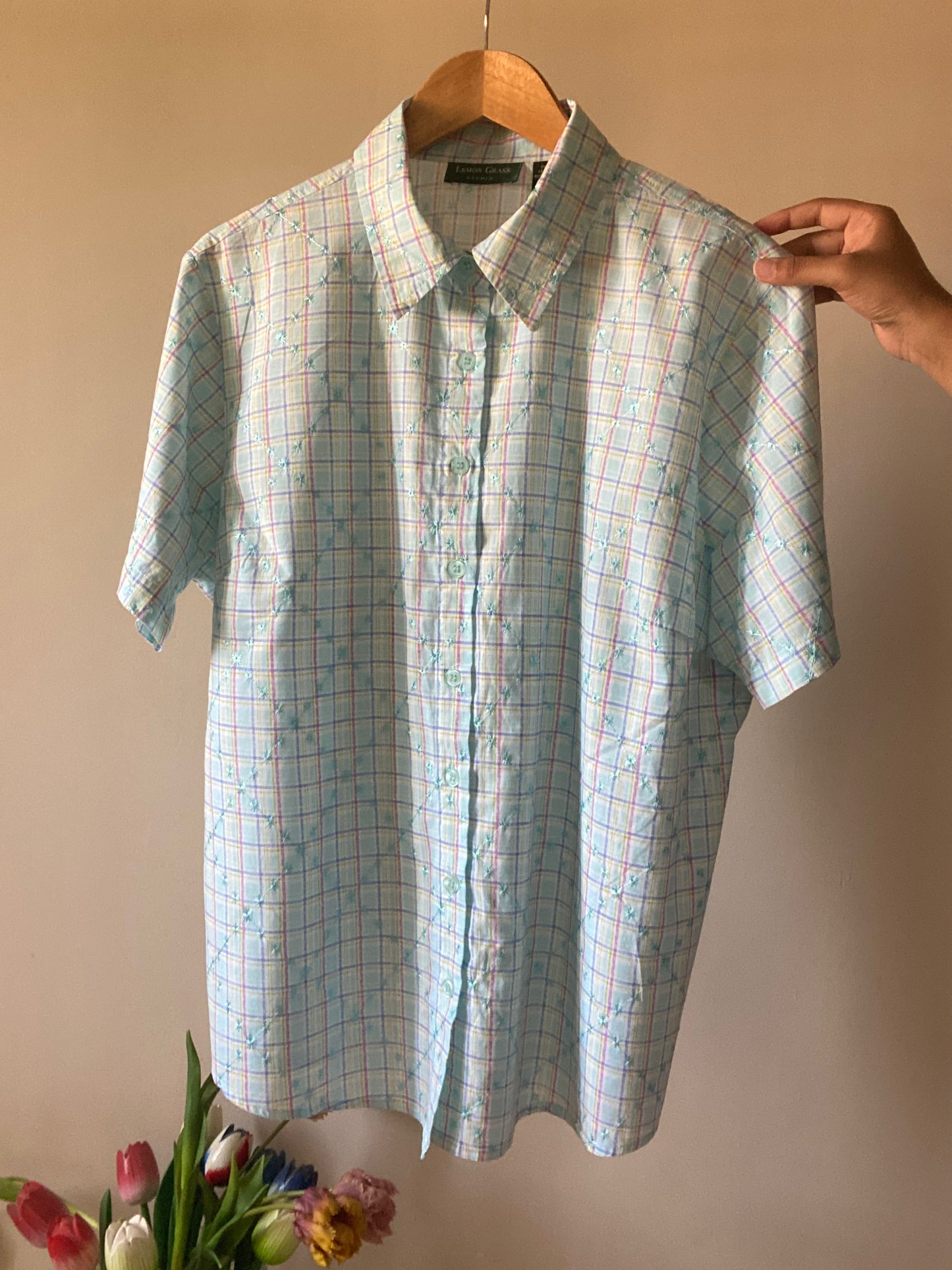 Vintage Checks Embroidered Shirt