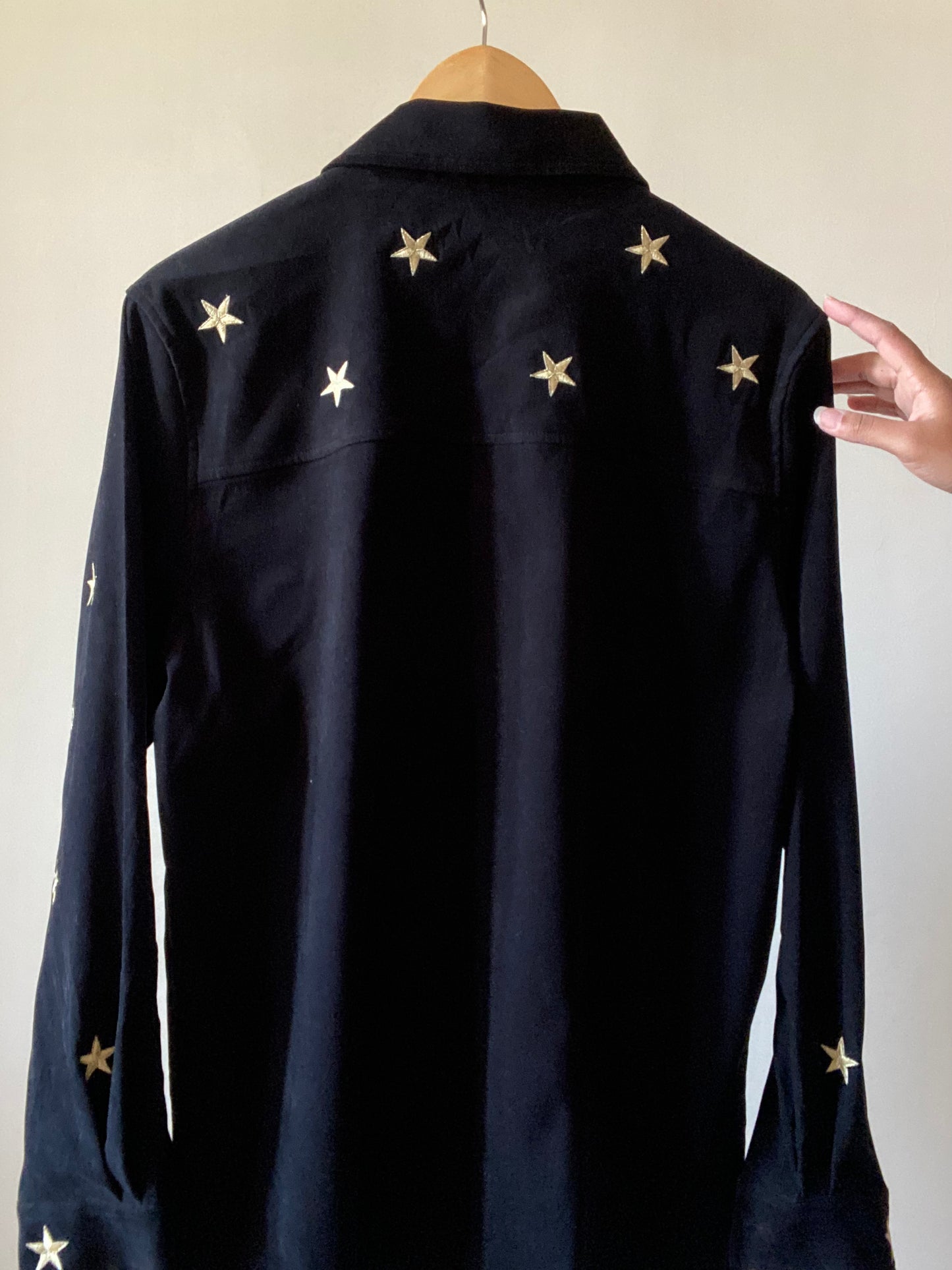 Star Black Suede Vintage Shaket