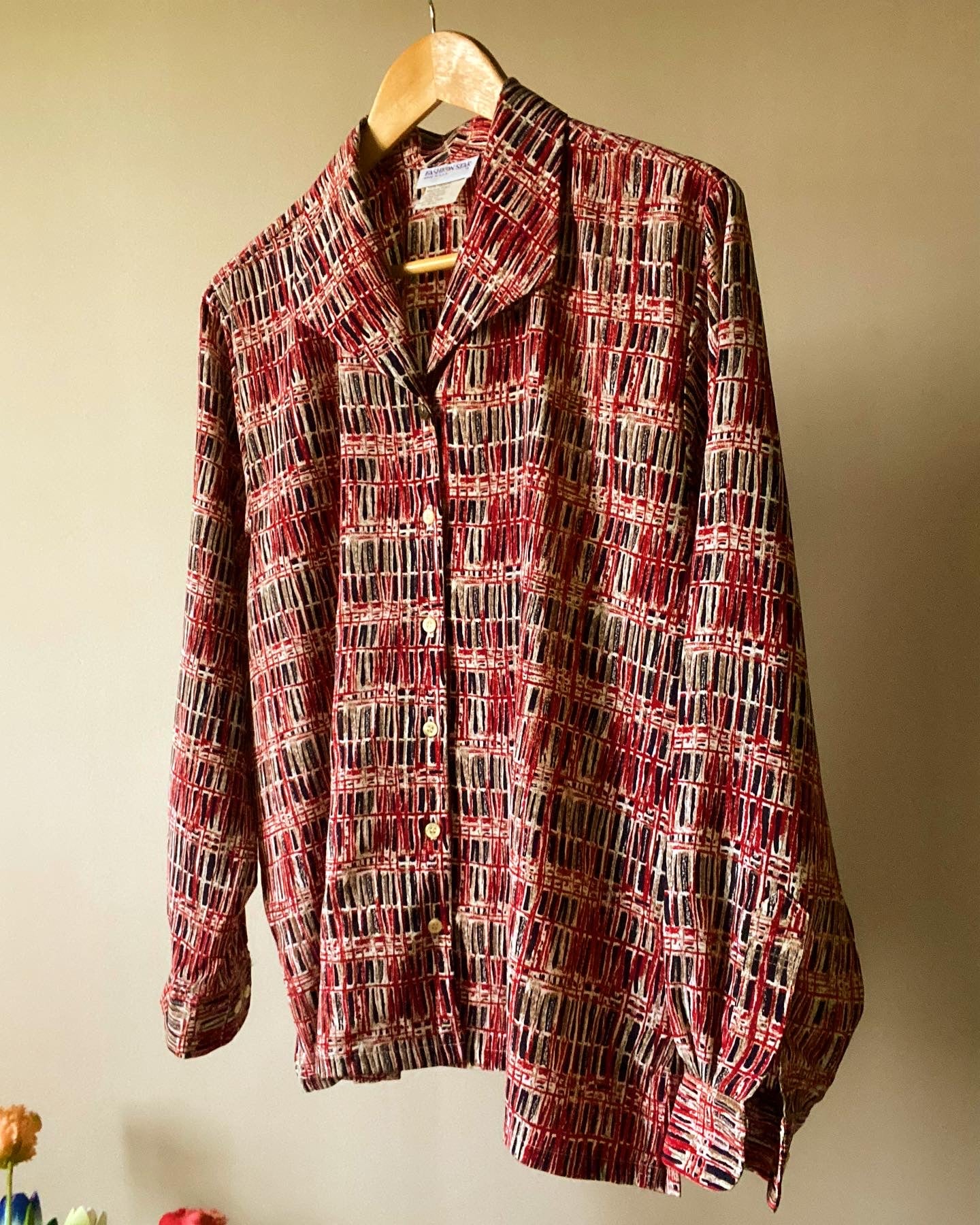 Vintage Abstract Print Shirt