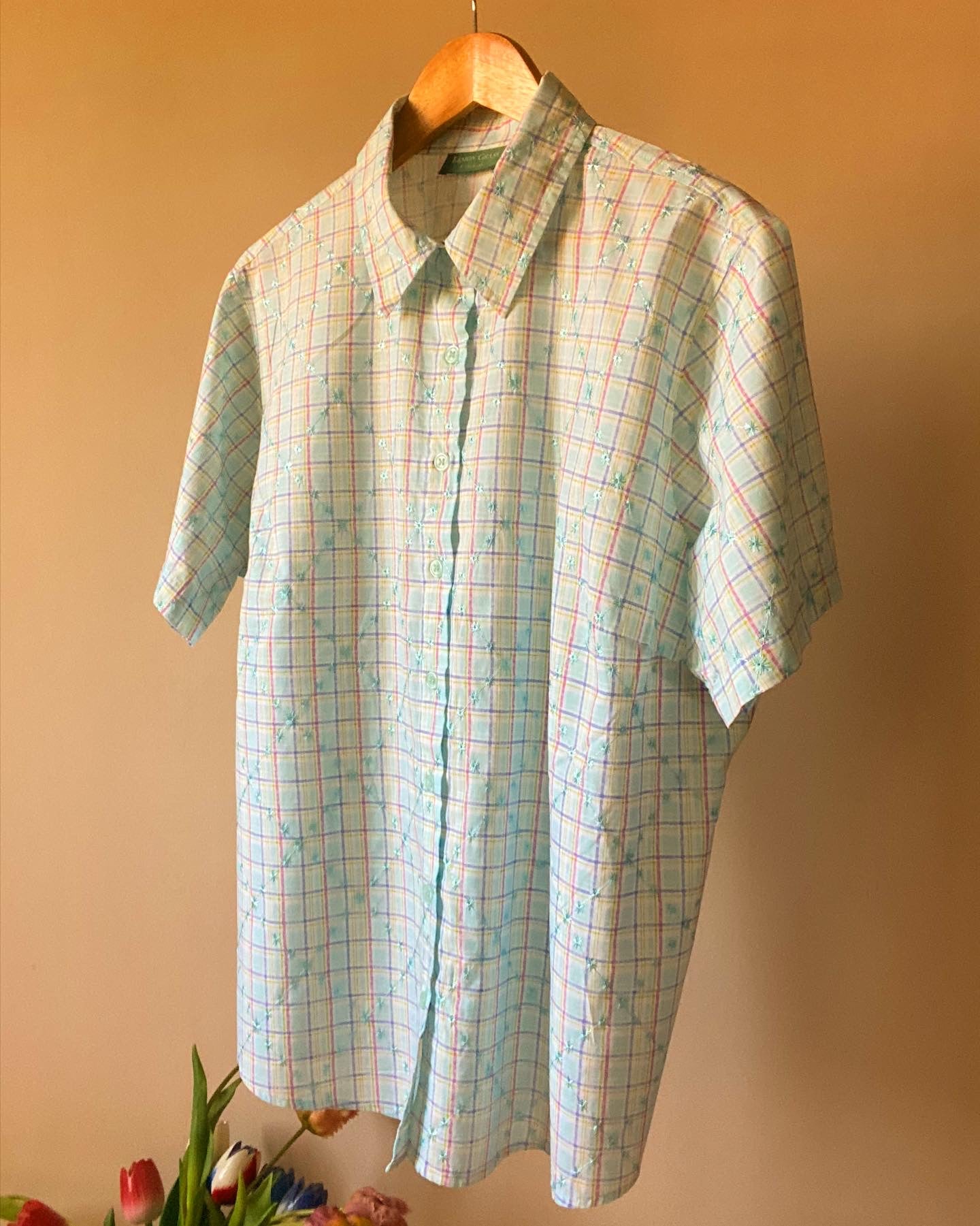 Vintage Checks Embroidered Shirt