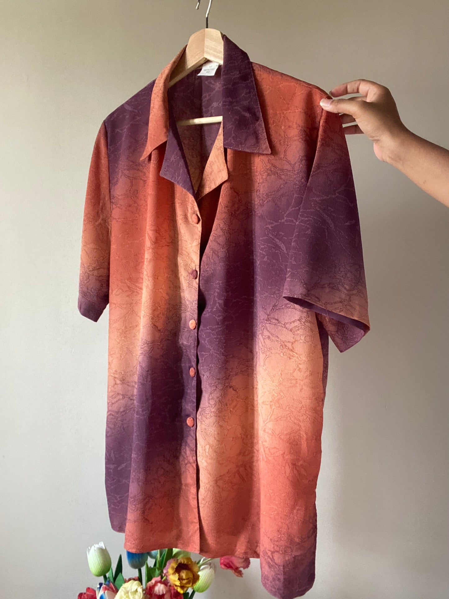 Ombré Textured Vintage Shirt