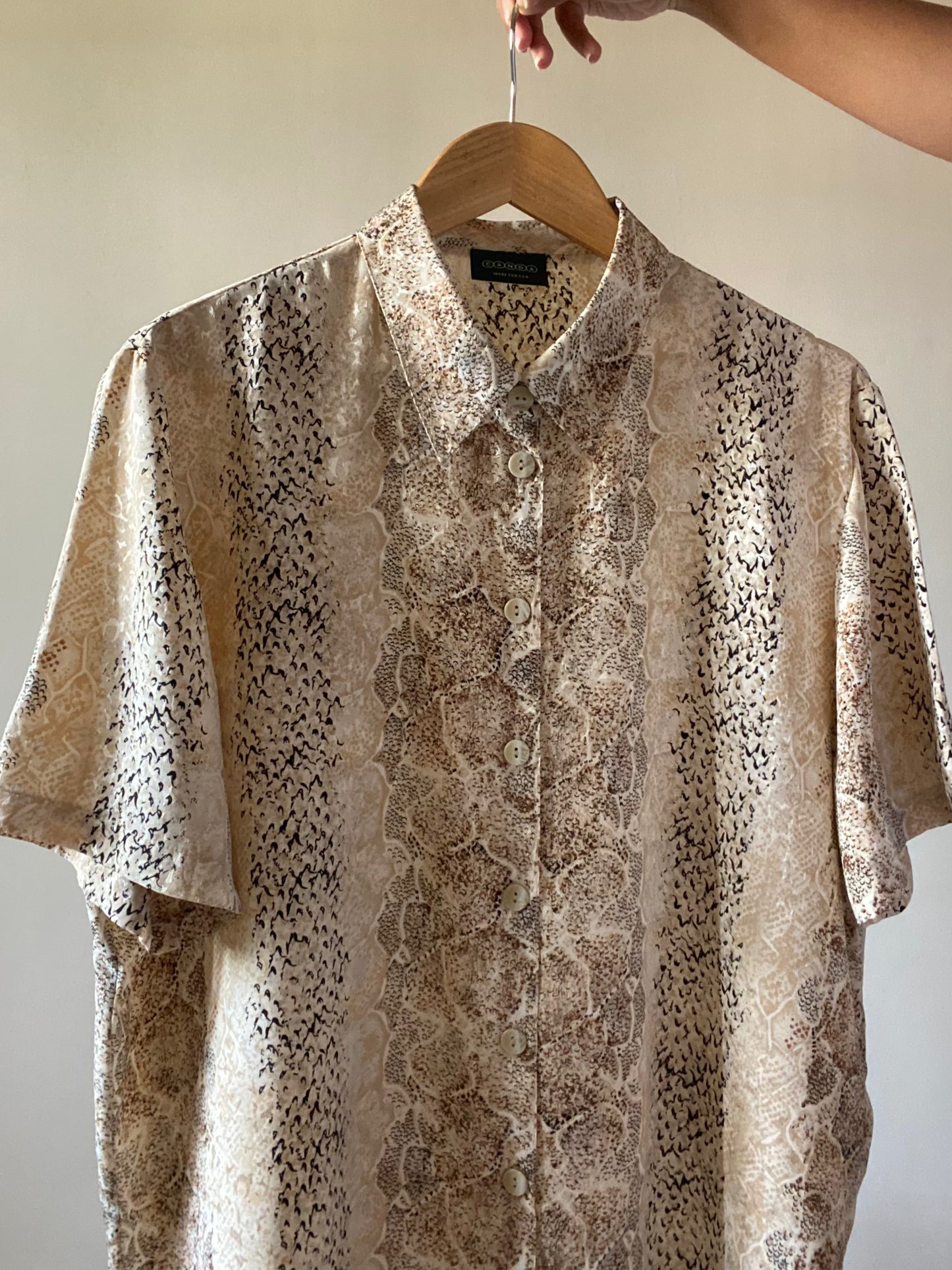 Pithon Print Vintage Shirt