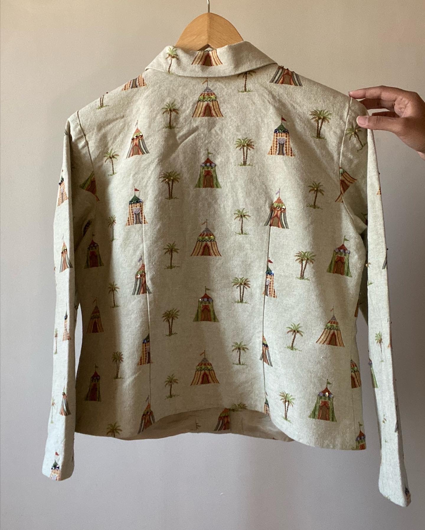 Tropical Inspired Minimalist Vintage Jacket