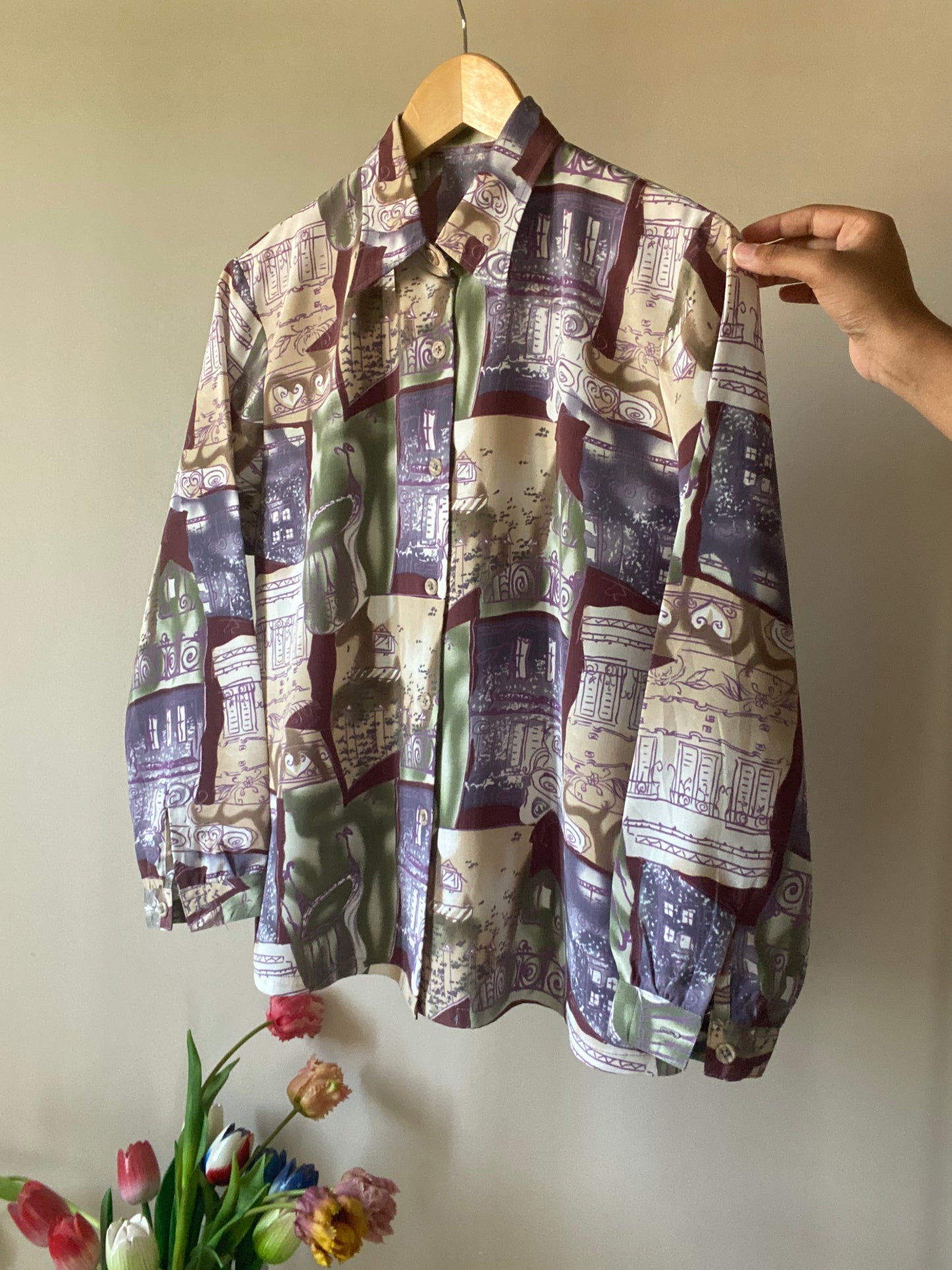 Vintage Town Print Shirt