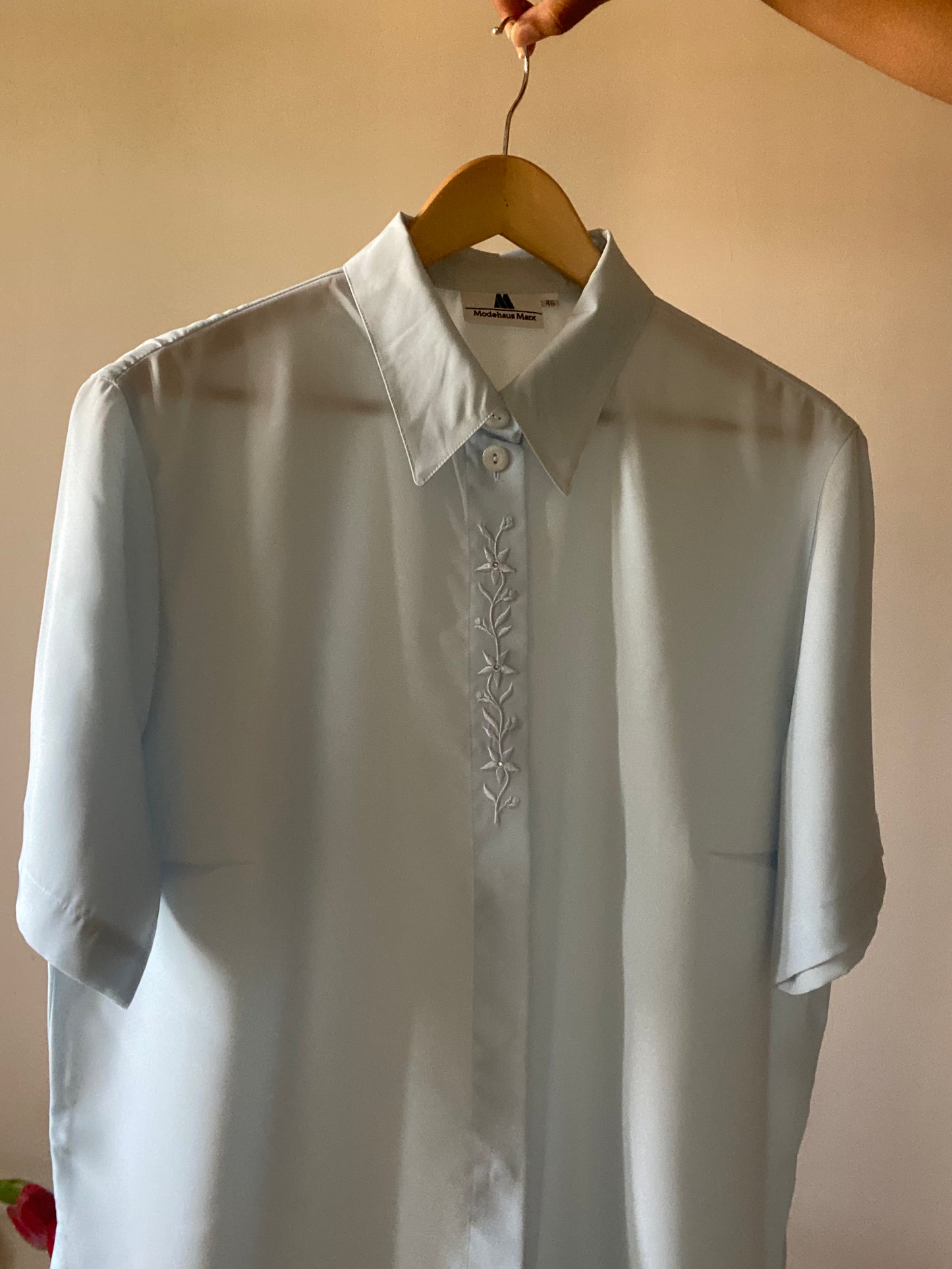 Vintage Shirt With Front Embroidery