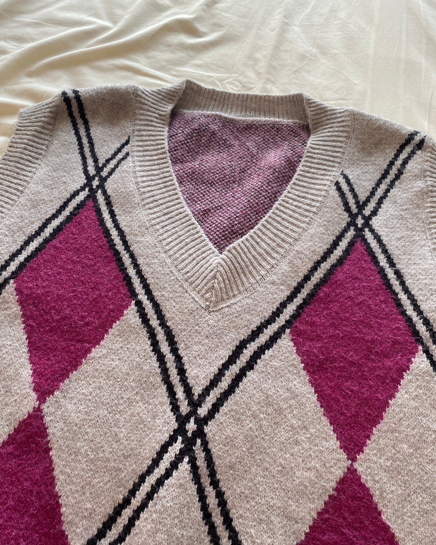 Argyle Vintage Sweater Vest