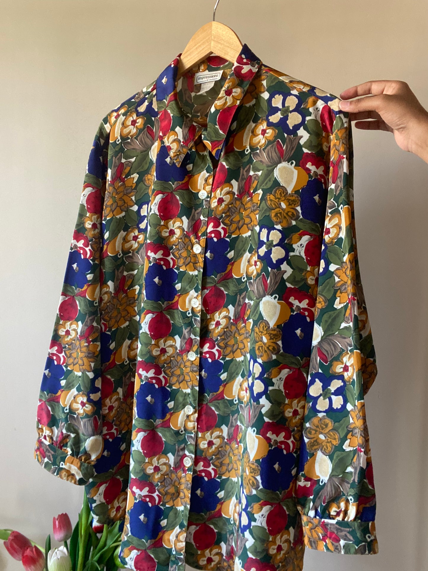 Vintage Floral Print Vintage Shirt