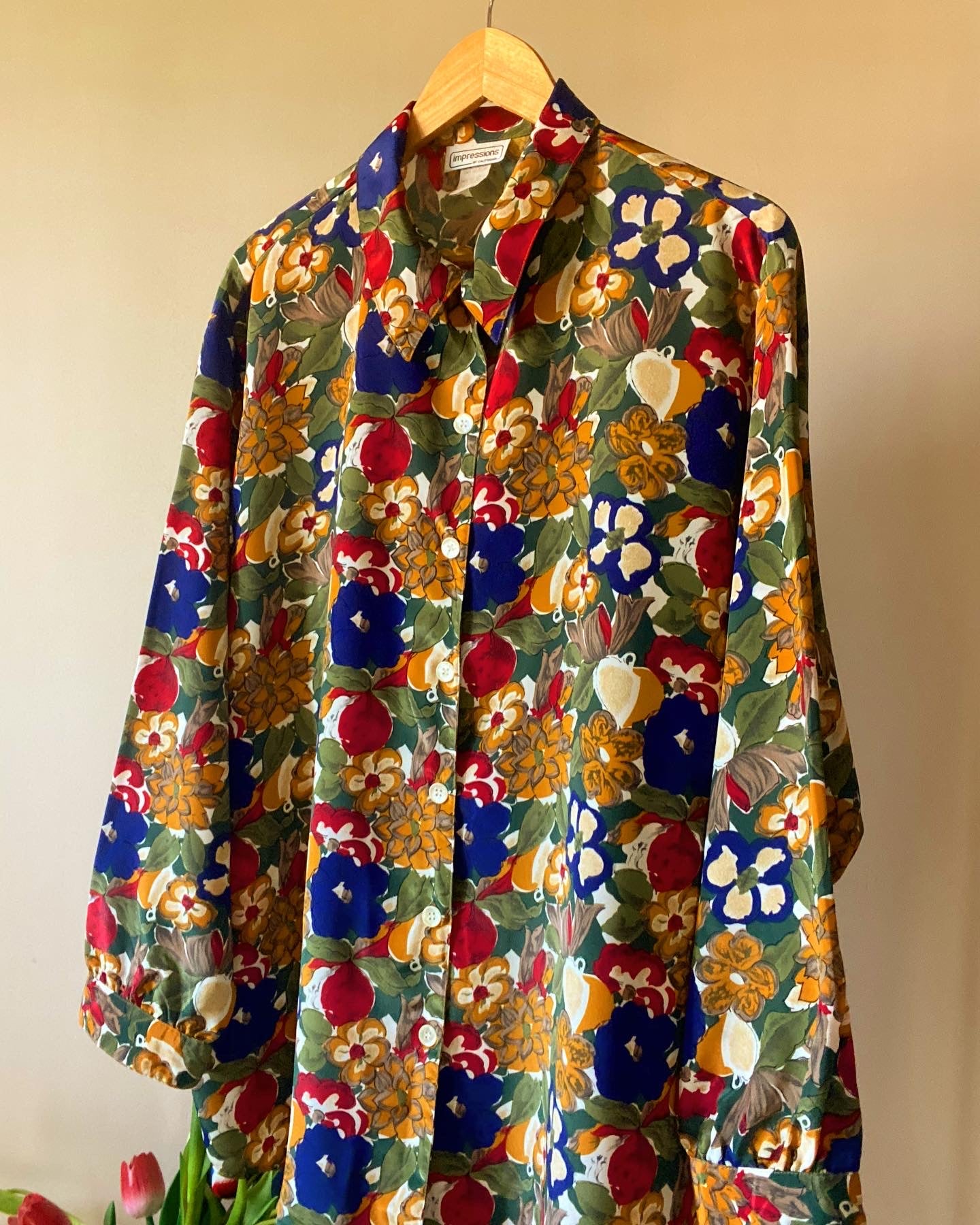 Vintage Floral Print Vintage Shirt