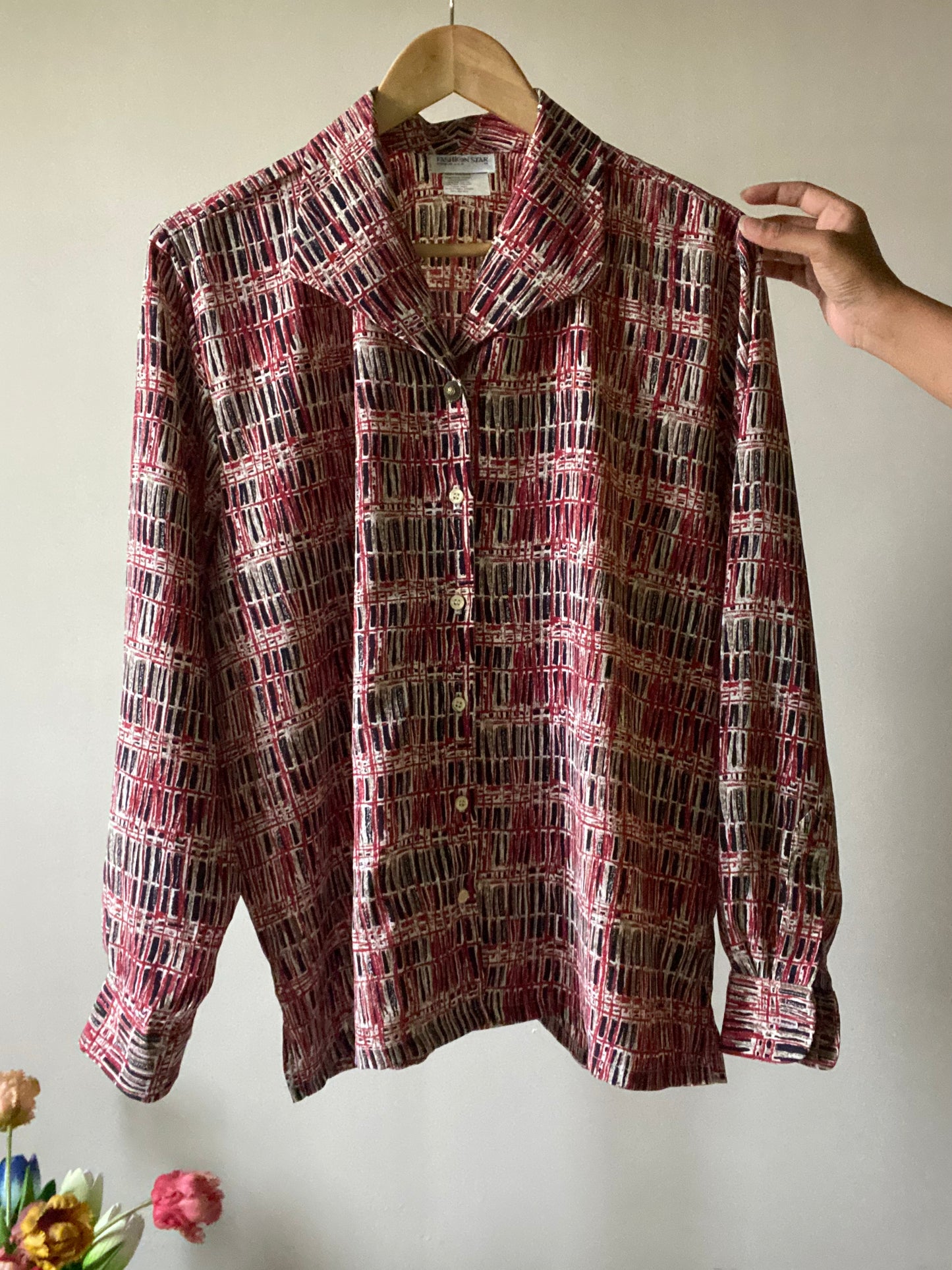 Vintage Abstract Print Shirt